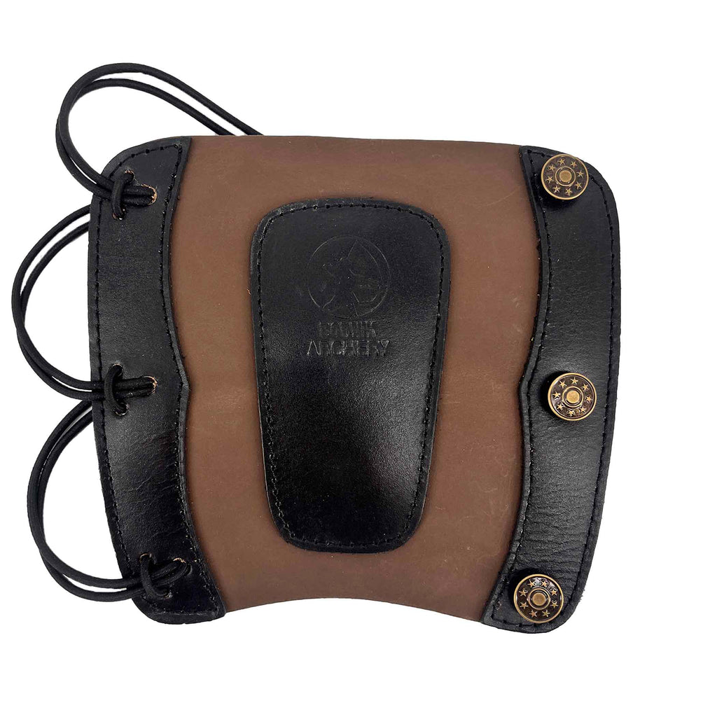 was für die Arme Bodnik Archery Armschutz Velos Schwarz / Braun